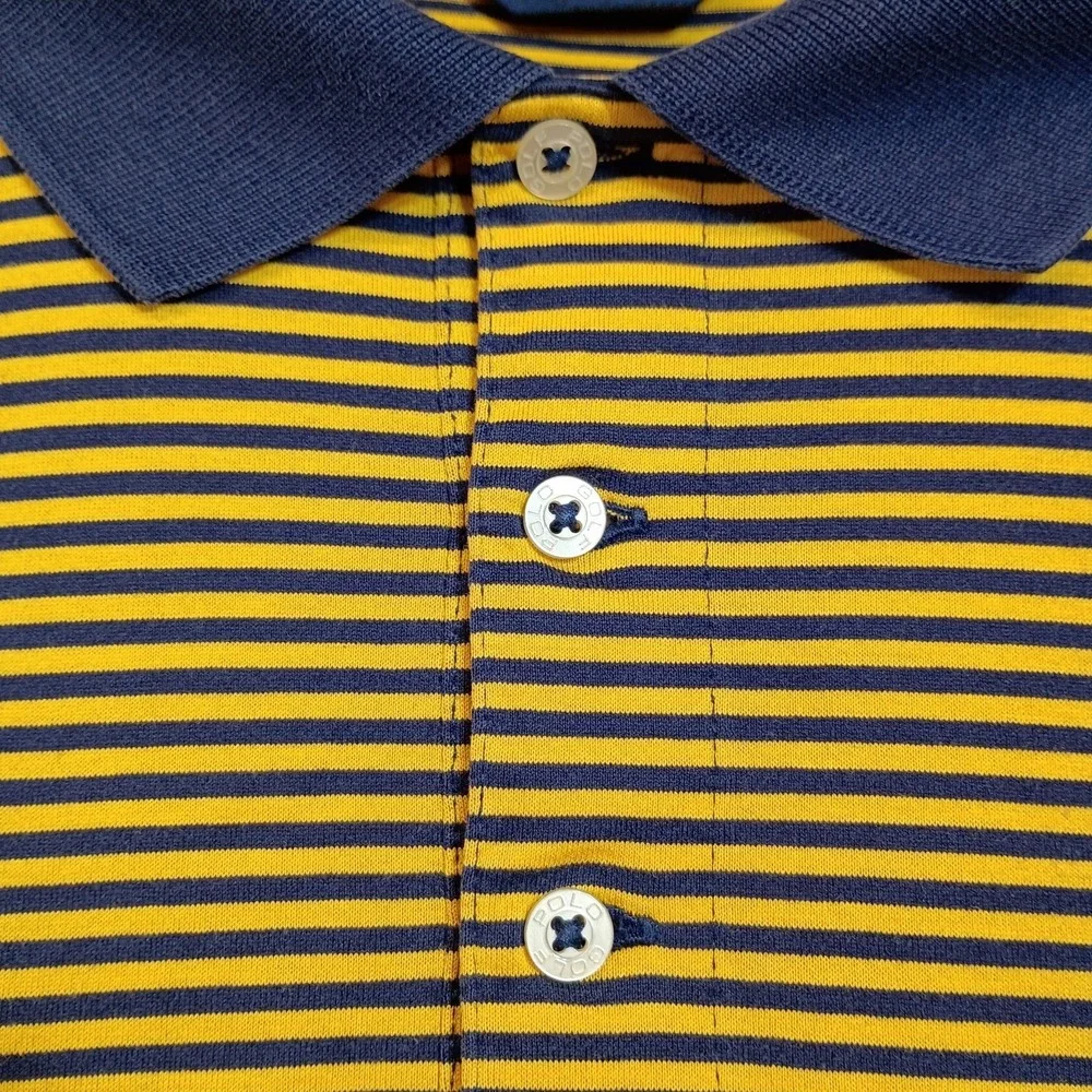 Reynolds Plantation Polo Golf Ralph Lauren Mens XL Pima Cotton Stripe Coastal